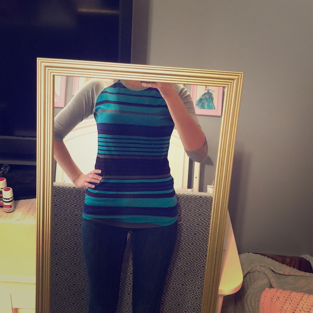 LuLaRoe Striped Randy Top
